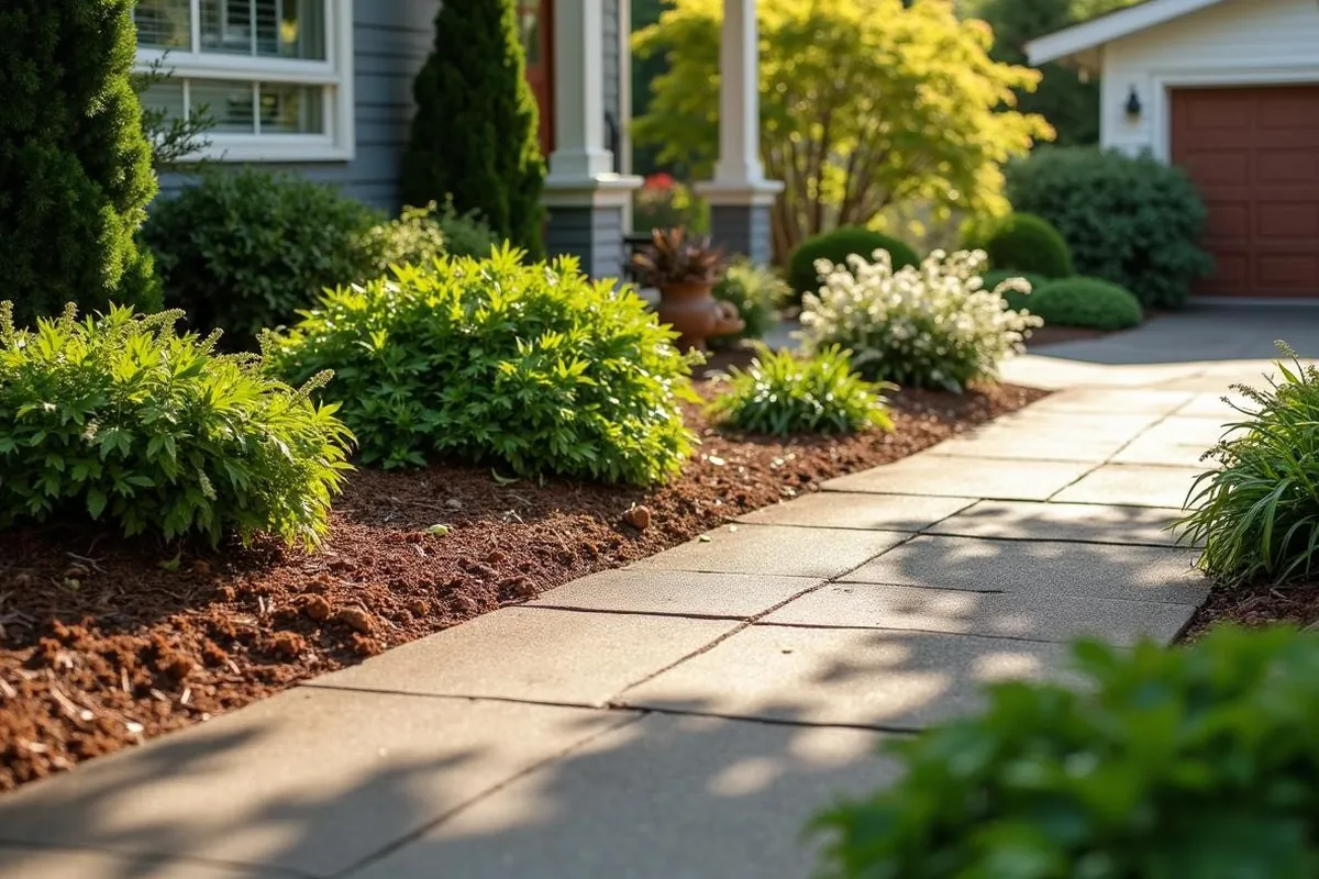 Refreshed front-yard landscape in West Salem