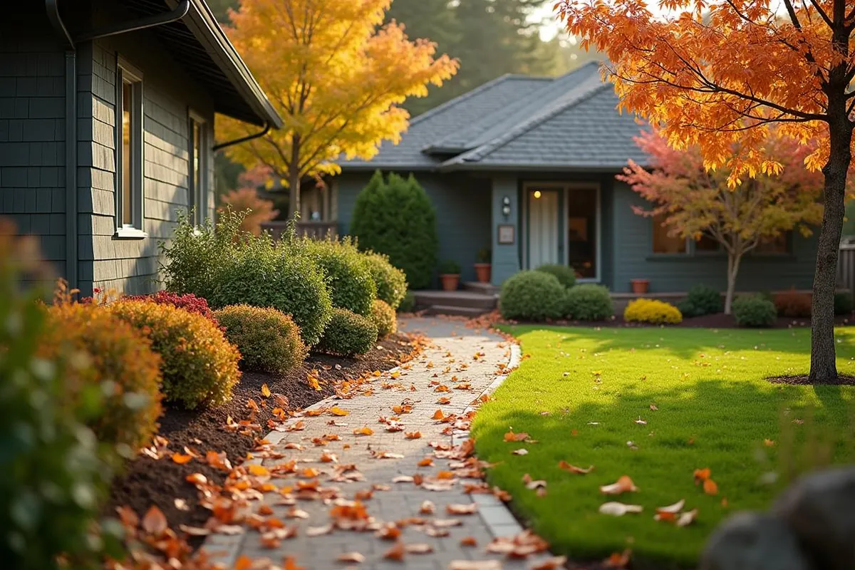 Fall cleanup at a Salem, Oregon property